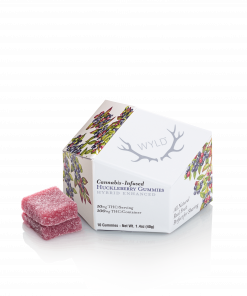 Description Wyld Huckleberry Hybrid Enhanced THC gummies are sustainably made using real fruit, botanical terpenes and natural flavours. Each gummy contains 5mg THC, for a total of 10mg THC per pack. All Wyld gummies are packaged in an all-new compostable pouch, and their recipes are formulated by food scientists to provide consistent experiences that taste amazing. Wyld gummies use sunflower lecithin to improve bioavailability and onset time and are made to be thermostable up to 60°C, with a firm texture that doesn’t stick to your teeth. Each Wyld Huckleberry Hybrid Enhanced gummy contains 5mg of THC combined with the terpenes limonene, linalool, alpha-pinene, and beta-pinene for an uplifted and euphoric experience. Wyld uses carbon neutral manufacturing to support a healthy planet.