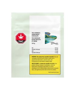 Description Bhang® THC Cookies and Cream White Chocolate is the perfect pairing of gourmet white chocolate and THC, scored into four pieces perfect for sharing. Indulge in the cannabis-free flavour of white chocolate, crunchy cookie bits and 10 mg THC per bar. Bhang® didn’t create cannabis chocolate, they just perfected it.